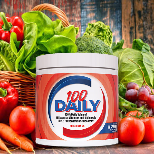 100 Daily includes 100% DV of essential vitamins, minerals, and proven immune boosting ingredients.